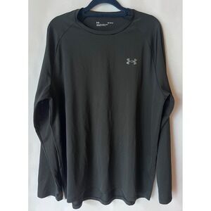 Under Armour Men's Black Long Sleeve Athletic‎ Training Shirt LG